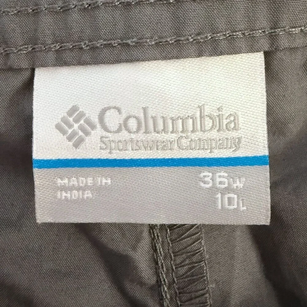 Columbia Washed Out Cargo Short II Gray Men's 36W Hiking Trekking Outdoors NEW